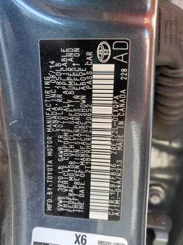 2015 TOYOTA COROLLA EC 2T1BPRHE8FC230652
