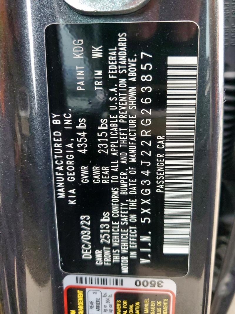 2024 KIA K5 EX - 5XXG34J22RG263857