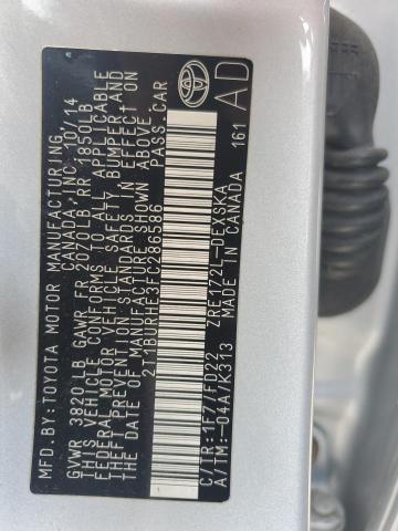 2015 TOYOTA COROLLA L - 2T1BURHE3FC286586