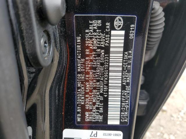 2016 TOYOTA CAMRY LE 4T1BF1FK9GU192331