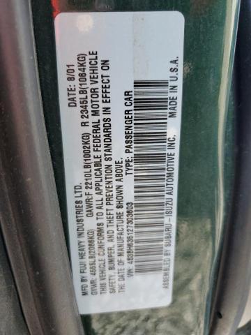 2002 SUBARU LEGACY L #3275484713