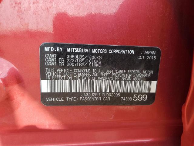 2016 MITSUBISHI LANCER ES JA32U2FU1GU002005