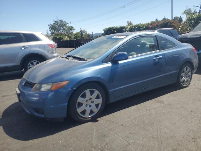 HONDA CIVIC LX 2008 blue  gas 2HGFG12688H521179 photo #1