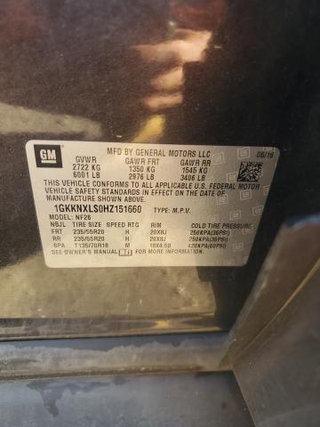 2017 GMC ACADIA DEN 1GKKNXLS0HZ151660