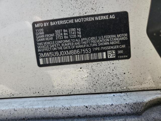 2021 BMW M340XI 3MW5U9J0XM8B67553
