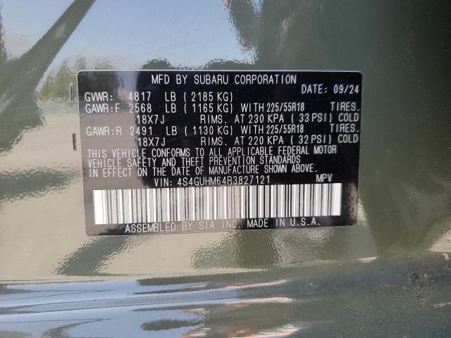 2024 SUBARU CROSSTREK 4S4GUHM64R3827121