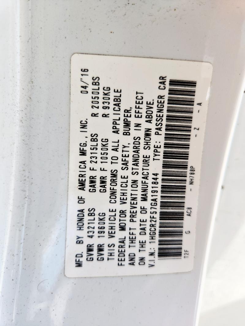 2016 HONDA ACCORD SPORT - 1HGCR2F57GA191844
