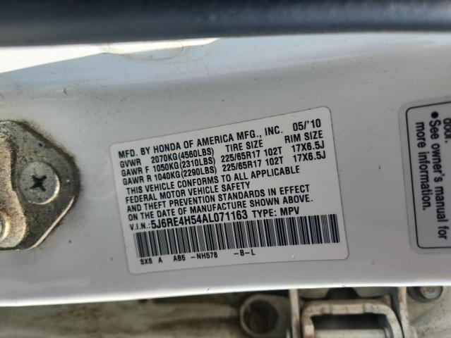 2010 HONDA CR-V EX - 5J6RE4H54AL071163