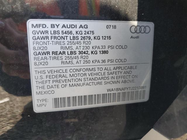 2018 AUDI Q5 PREMIUM - WA1BNAFY7J2213881