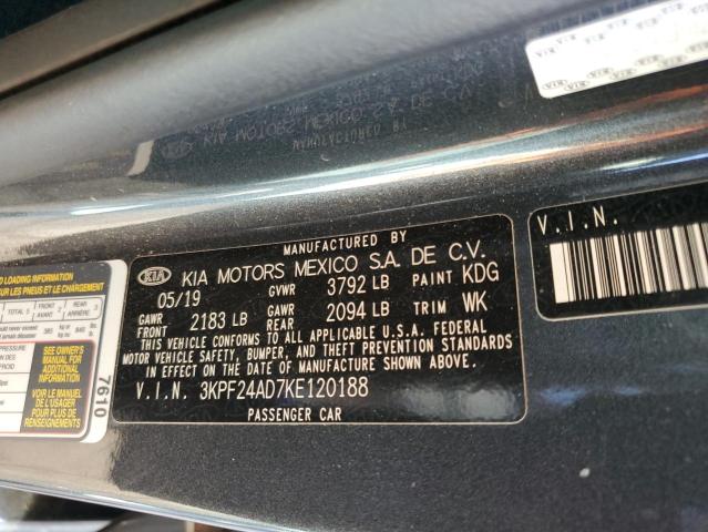 2019 KIA FORTE FE - 3KPF24AD7KE120188