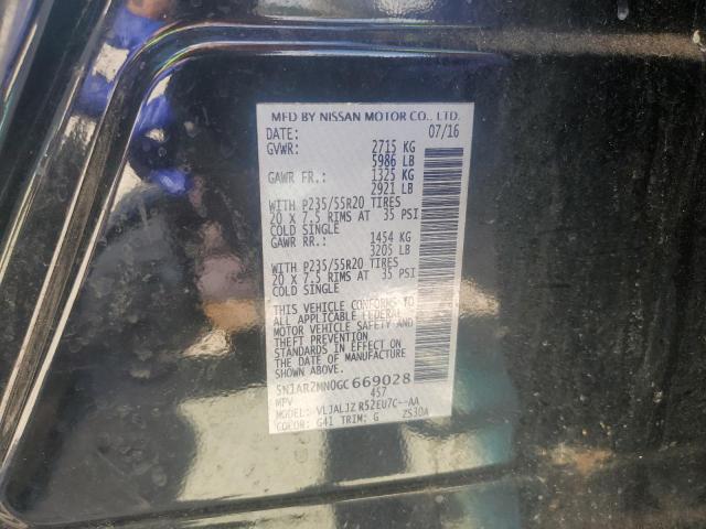 2016 NISSAN PATHFINDER 5N1AR2MN0GC669028