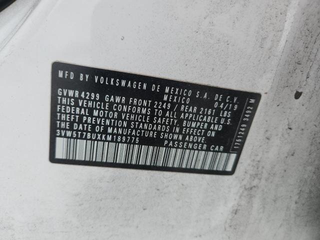 2019 VOLKSWAGEN JETTA GLI 3VW5T7BUXKM189775