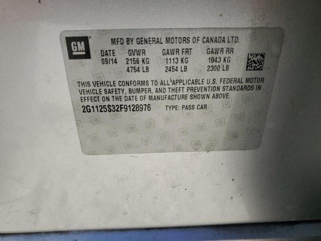 2015 CHEVROLET IMPALA LT 2G1125S32F9128976