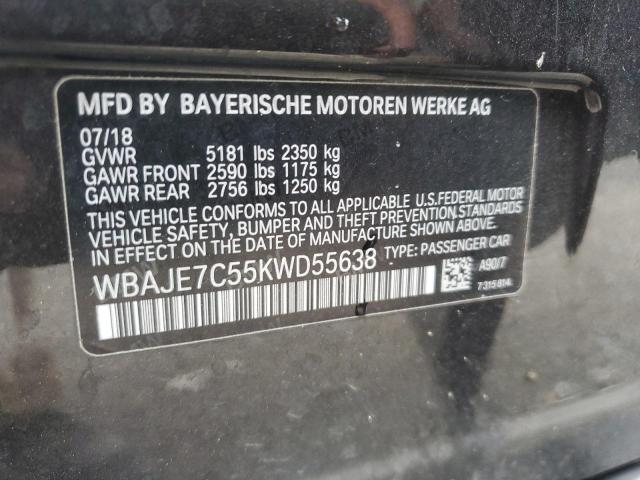 2019 BMW 540 XI WBAJE7C55KWD55638