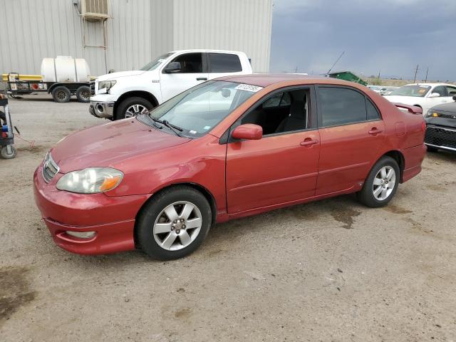 TOYOTA COROLLA CE 2007 red  gas 1NXBR32E07Z830887 photo #1
