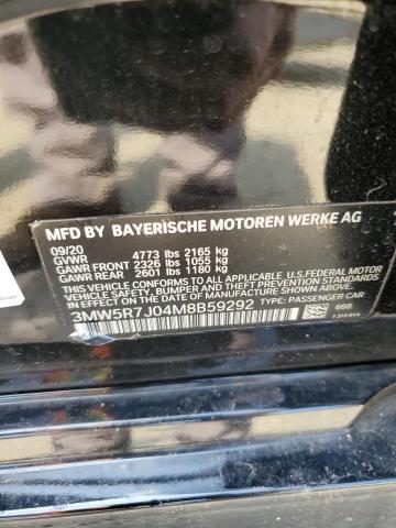 2021 BMW 330XI 3MW5R7J04M8B59292