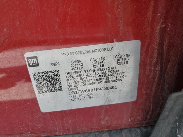 2023 CHEVROLET BOLT EV 1L 1G1FW6S01P4186491