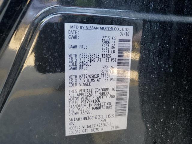2016 NISSAN PATHFINDER 5N1AR2MN3GC631163