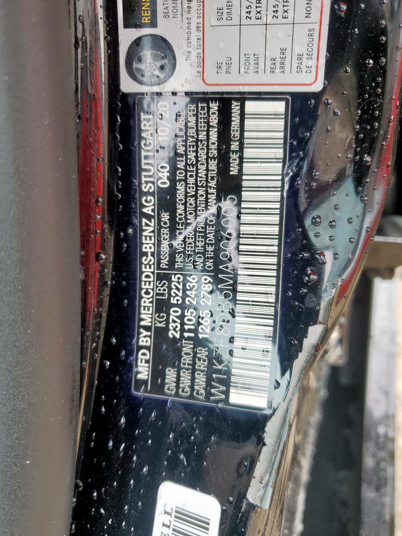 2021 MERCEDES-BENZ E 350 W1KZF8DB5MA906005