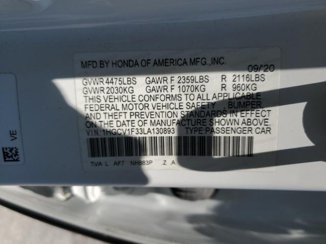 2020 HONDA ACCORD SPO - 1HGCV1F33LA130893