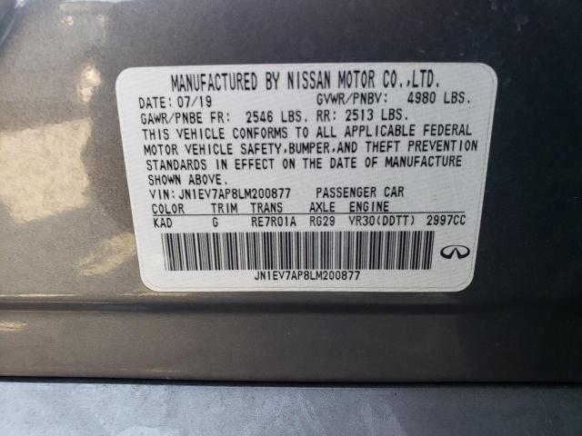 2020 INFINITI Q50 PURE JN1EV7AP8LM200877