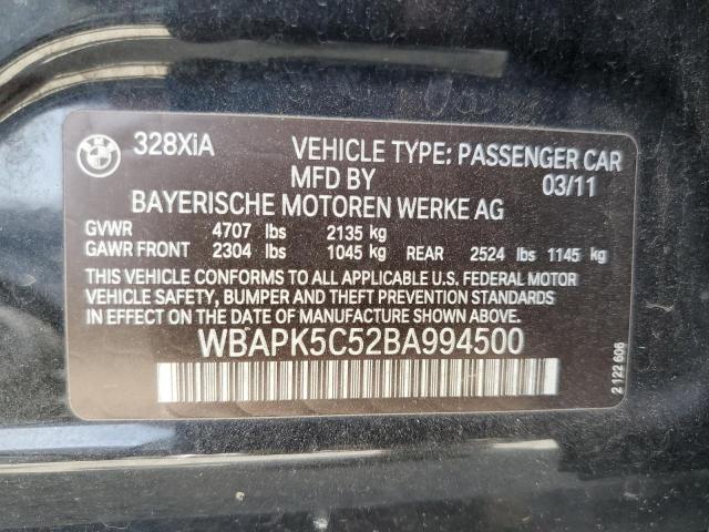 2011 BMW 328 XI SUL - WBAPK5C52BA994500