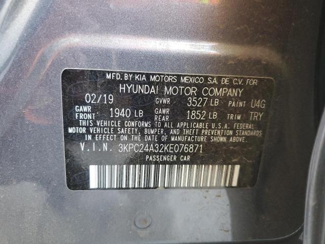 3KPC24A32KE076871 2019 HYUNDAI ACCENT