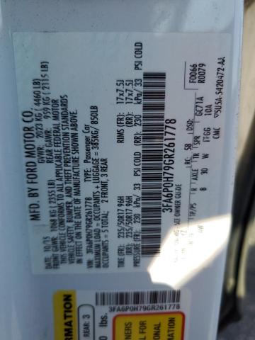 2016 FORD FUSION SE 3FA6P0H79GR261778