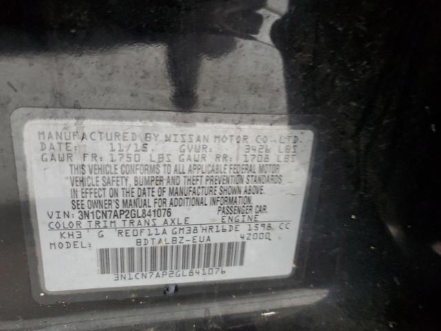 2016 NISSAN VERSA S - 3N1CN7AP2GL841076