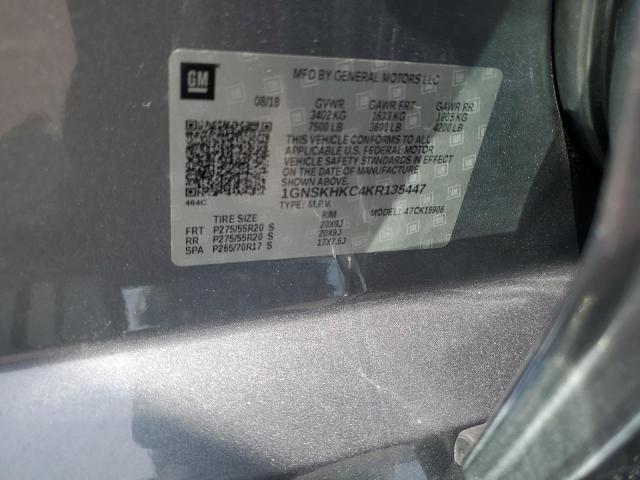 2019 CHEVROLET SUBURBAN K 1GNSKHKC4KR135447