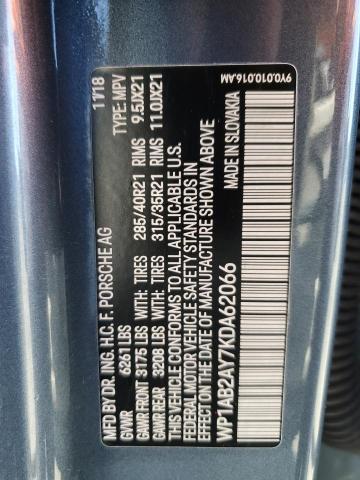 2019 PORSCHE CAYENNE S WP1AB2AY7KDA62066