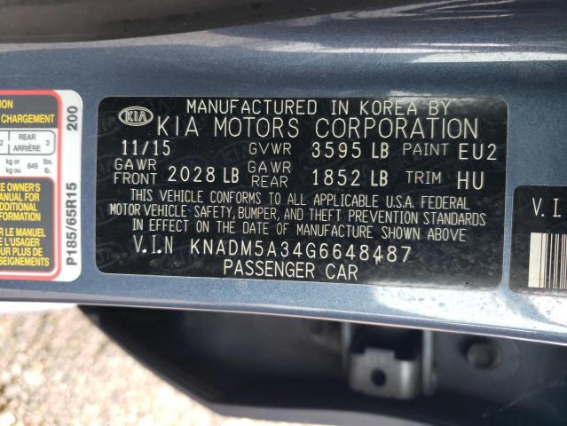 2016 KIA RIO LX - KNADM5A34G6648487