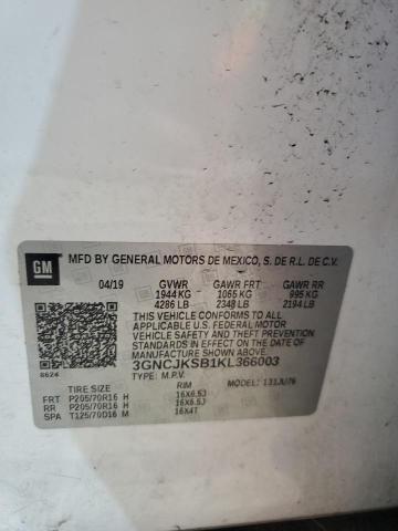 2019 CHEVROLET TRAX LS - 3GNCJKSB1KL366003