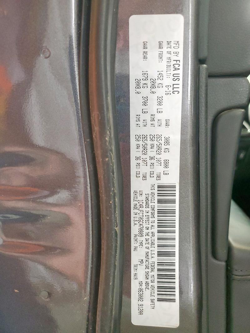2016 JEEP GRAND CHER 1C4RJFCT0GC470809