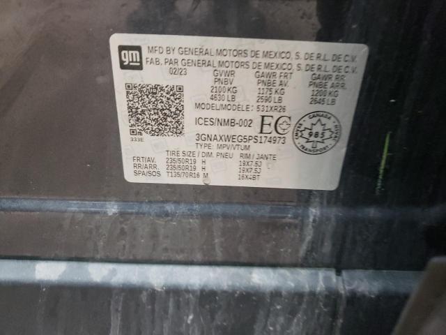3GNAXWEG5PS174973 2023 CHEVROLET EQUINOX