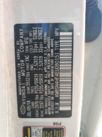 2014 HYUNDAI SANTA FE G - KM8SN4HF4EU080151