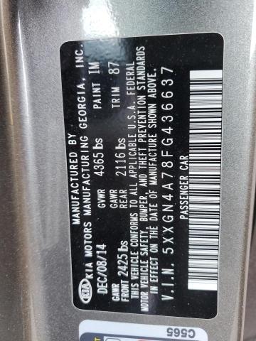 2015 KIA OPTIMA EX - 5XXGN4A78FG436637