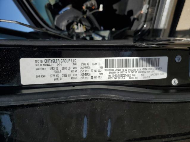 2014 DODGE DURANGO LI - 1C4RDJDG5EC374862