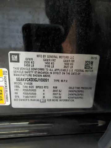 2016 BUICK ENCLAVE 5GAKVCKD3GJ169091