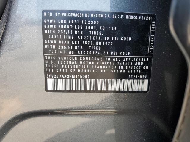 2024 VOLKSWAGEN TIGUAN SE 3VV2B7AX3RM115064