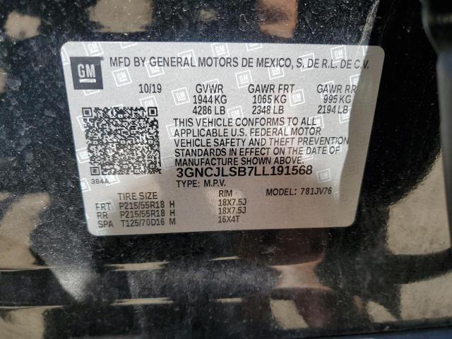 2020 CHEVROLET TRAX 1LT - 3GNCJLSB7LL191568