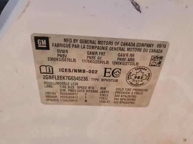 2016 CHEVROLET EQUINOX LS - 2GNFLEEK7G6345236