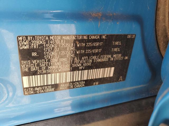 2020 TOYOTA RAV4 LE - 2T3H1RFV5LW099941