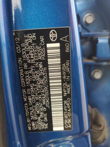 2012 TOYOTA PRIUS C - JTDKDTB39C1505376