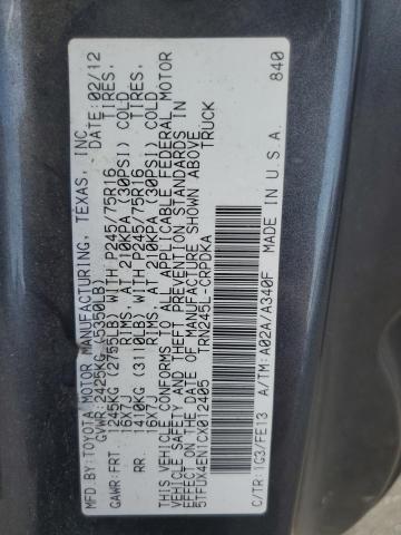 2012 TOYOTA TACOMA ACC - 5TFUX4EN1CX012405