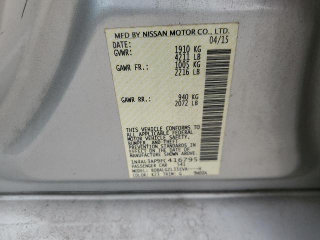 2015 NISSAN ALTIMA 2.5 - 1N4AL3AP9FC416795