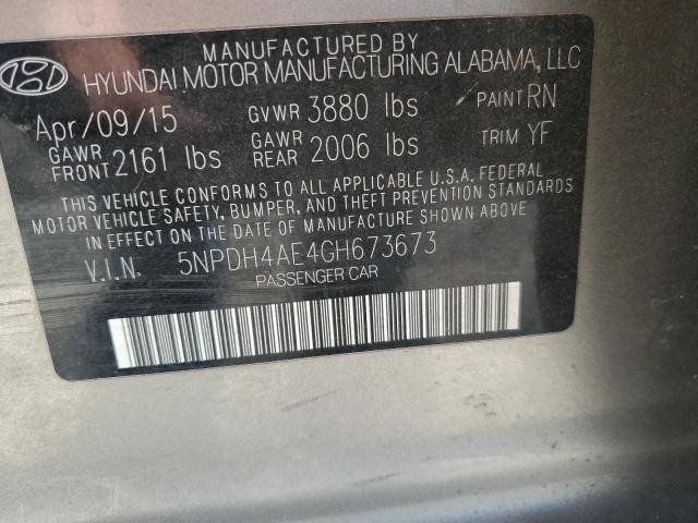 2016 HYUNDAI ELANTRA SE - 5NPDH4AE4GH673673