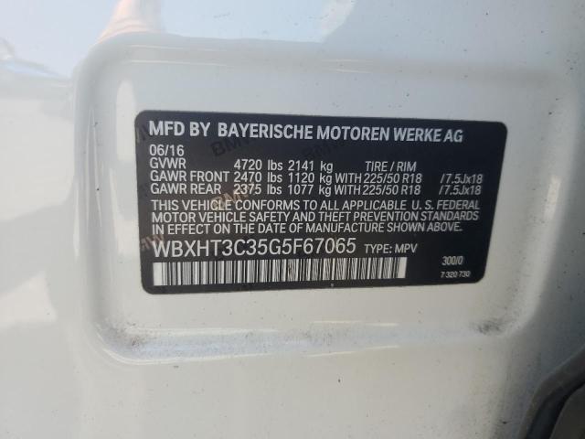 2016 BMW X1 XDRIVE2 - WBXHT3C35G5F67065
