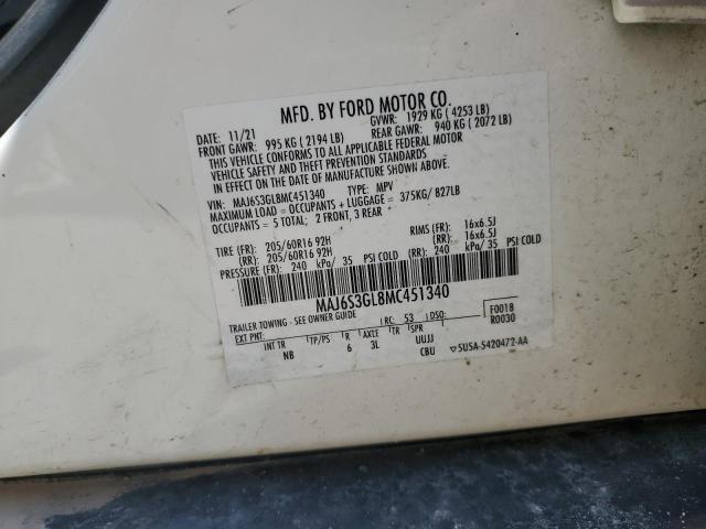2021 FORD ECOSPORT S - MAJ6S3GL8MC451340