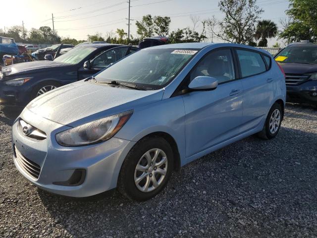HYUNDAI ACCENT GLS 2014 blue hatchbac gas KMHCT5AE3EU187189 photo #1